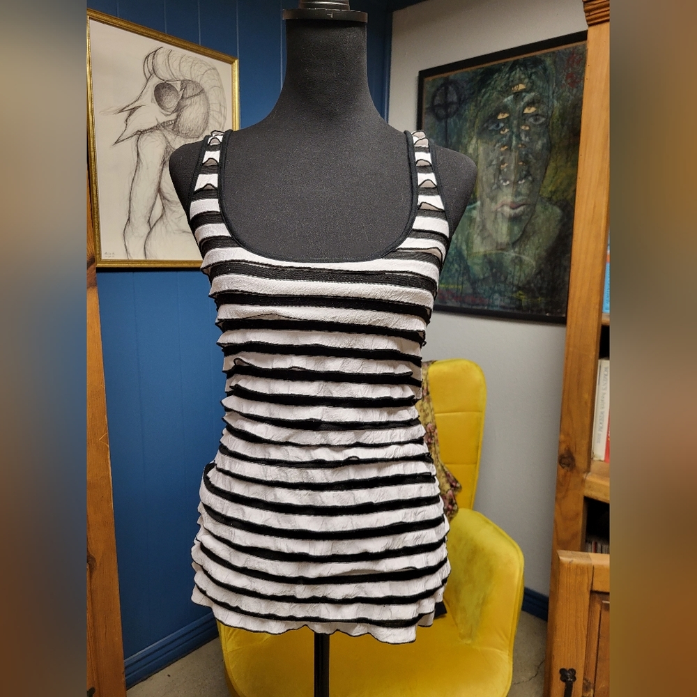 Arden B Striped Tank Size S